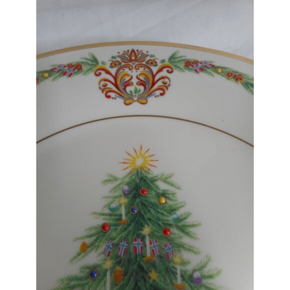 LENOX Christmas Trees Around the World Plate 2007 Limited ED Norway - Picture 2 of 8